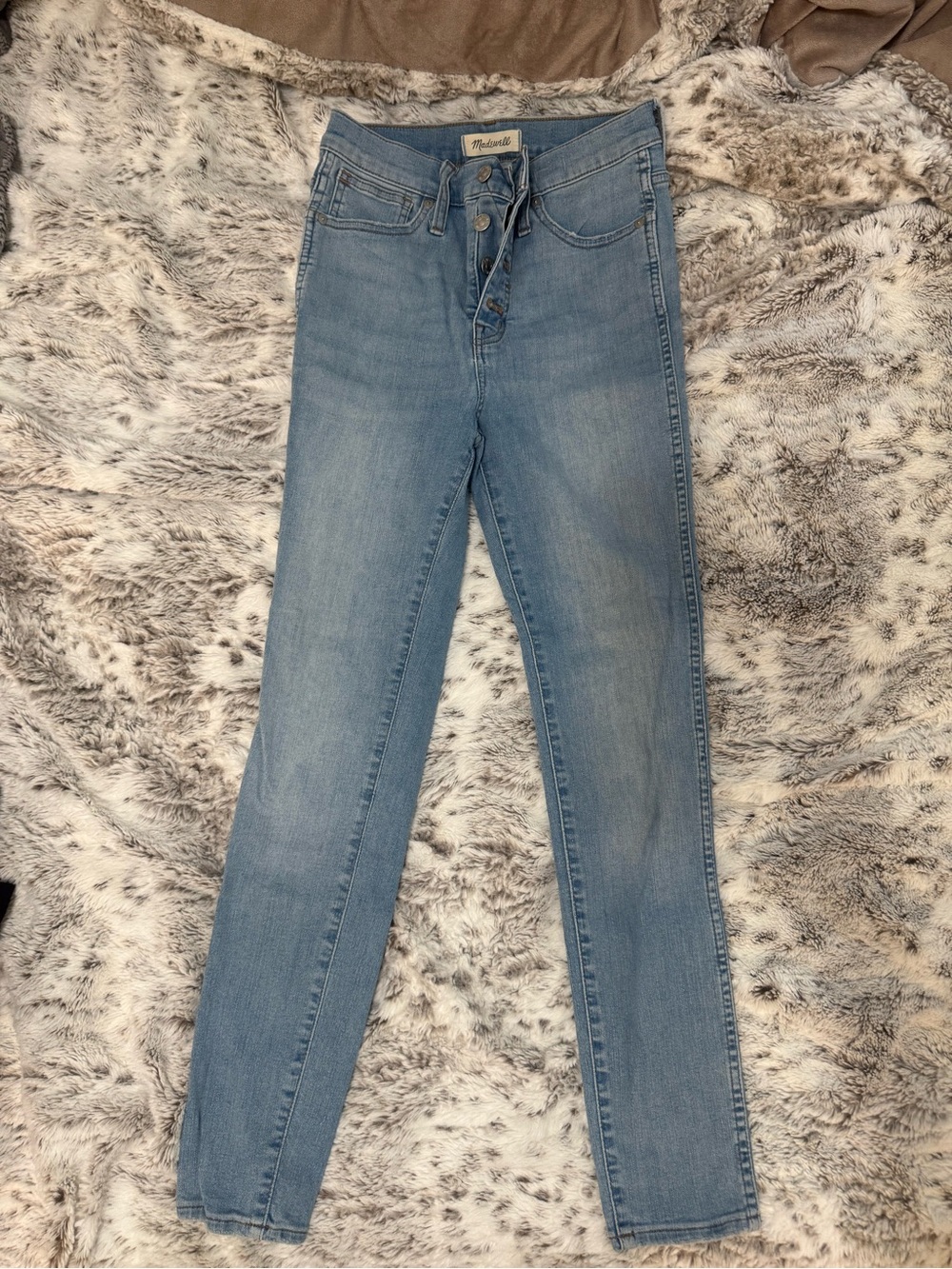 Madewell Light Blue High-Rise Skinny Jeans